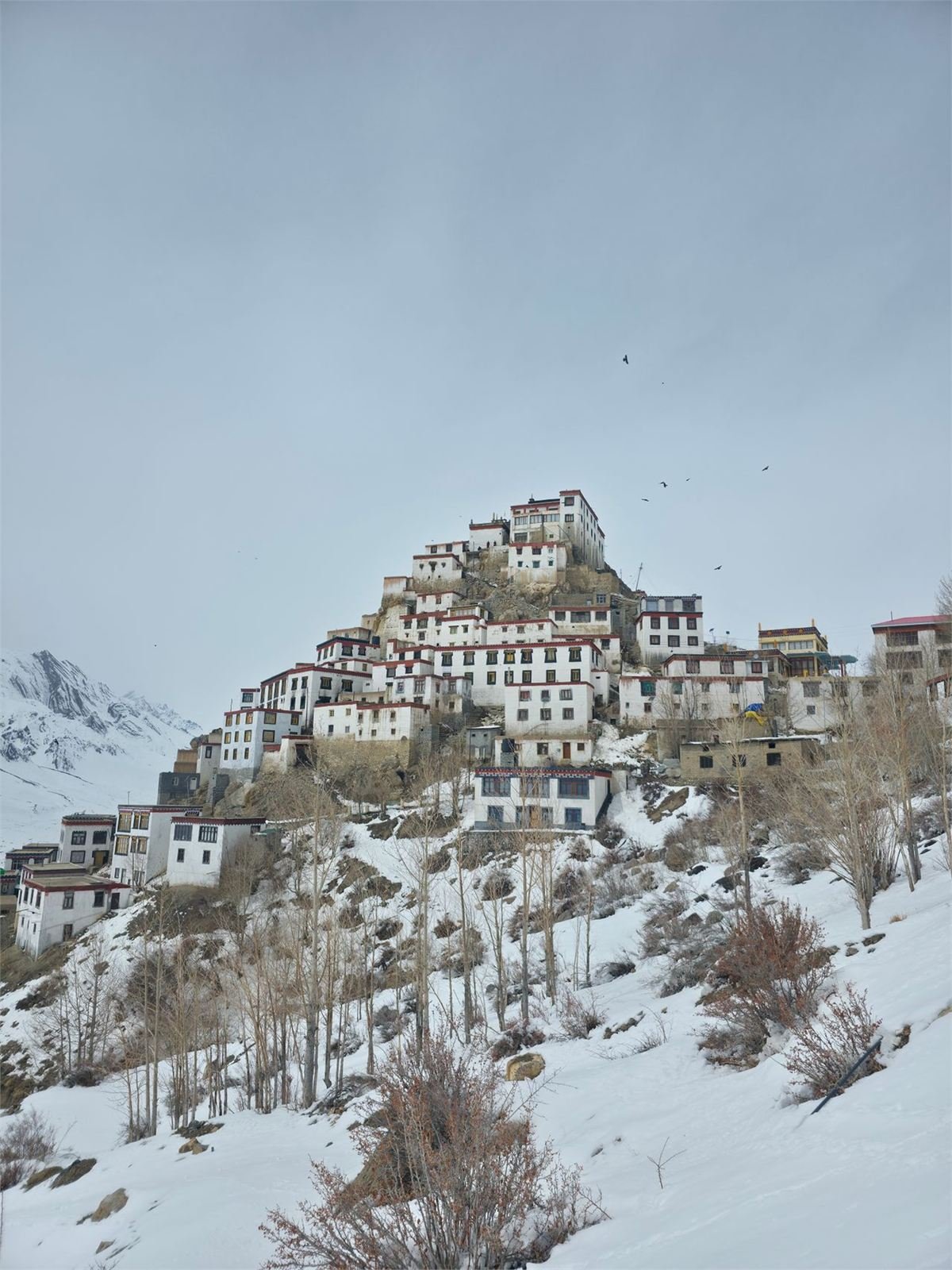 The road ascending toward Kunzum La pass from the Spiti valley